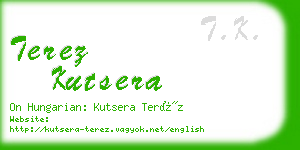 terez kutsera business card